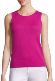 Saks Fifth Avenue - Sleeveless Cashmere Shell pink at Saks Fifth Avenue